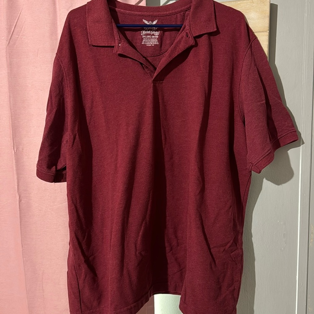 Faded Glory Men’s Short Sleeve Collared Shirt